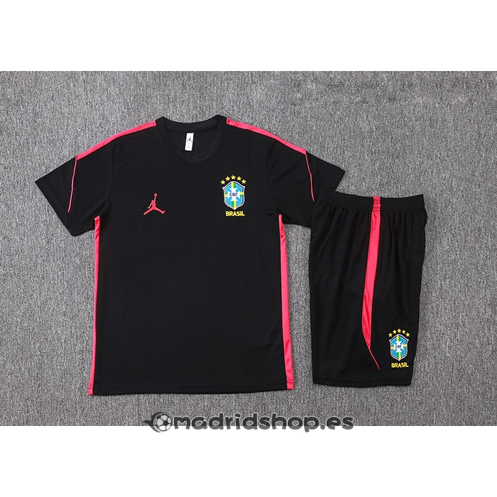 Chandal del Brasil Manga Corta 2026-27 Negro - Pantalon Corto